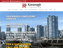 Tablet Screenshot of kavanaghlimo.com